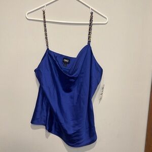 INC NWT Size L International Concepts Royal Blue Camisole